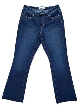 BKE Gabby Jean Women 32x29, Tag 29x31.5 Curvy Fit Bootcut Blue Denim Stretch
